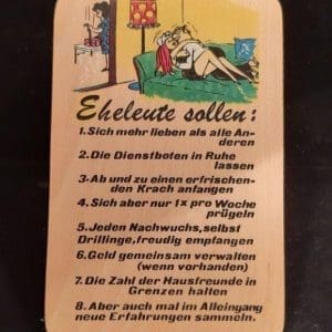 Hausordnung für Eheleute