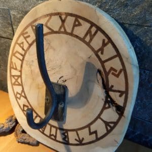 Holz Garderobenhaken Runen