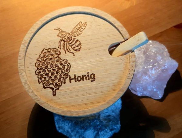 Honigglas mit Bambusdeckel
