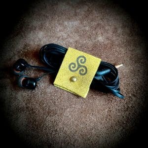 Kabel Organizer aus Leder