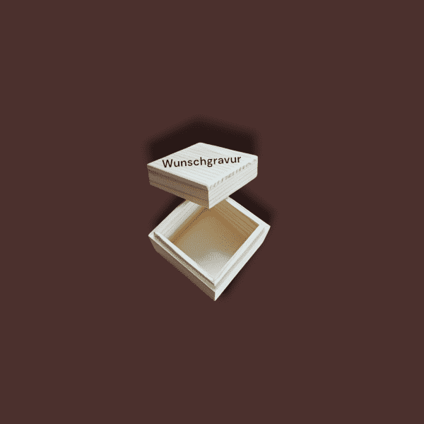 Holzbox mit Wunschgravur 7,5x7,5
