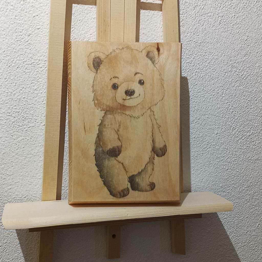 Holzdruck Bär