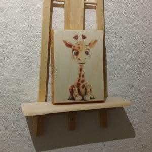 Holzdruck Giraffe