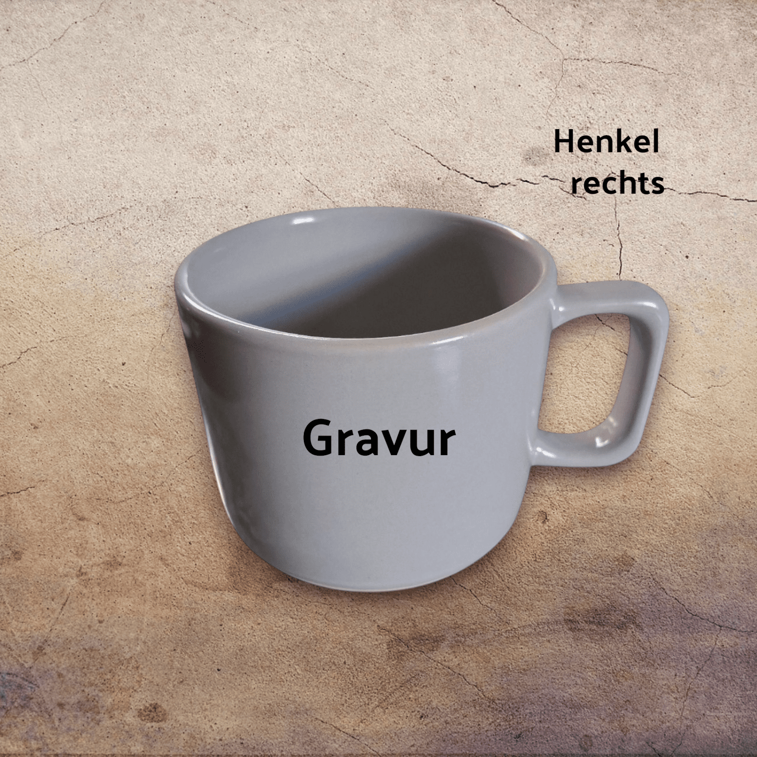 Keramiktasse mit Wunschgravur
