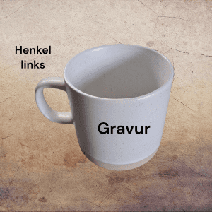 Keramiktasse mit Wunschgravur