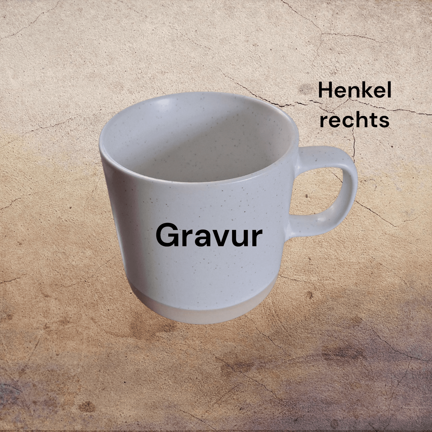 Keramiktasse mit Wunschgravur